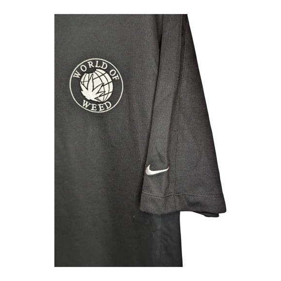 Nike Golf Dri Fit Polo. World Of Weed. Men's Medium - Picture 3 of 9